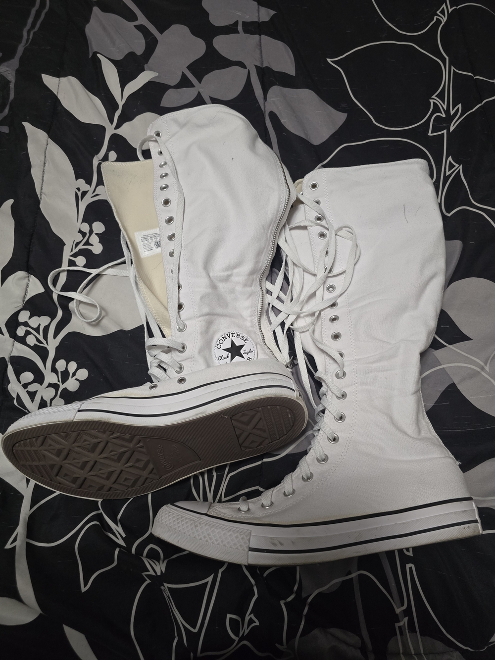 Converse All Star White High-Top Lace-Up Sneakers 11 - Picture 3 of 16